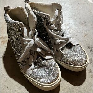 Kids sparkling glitter sneakers